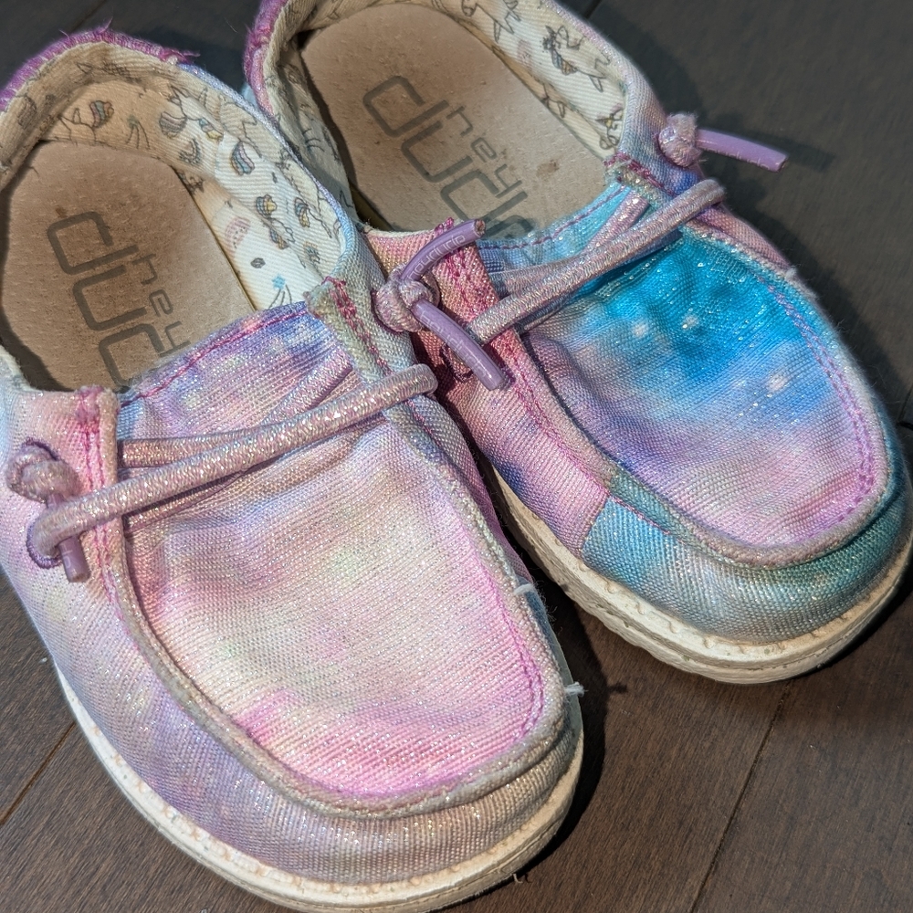 Hey Dude Wendy Youth Unicorn Dreamer Shoes Size 8 (Kids)